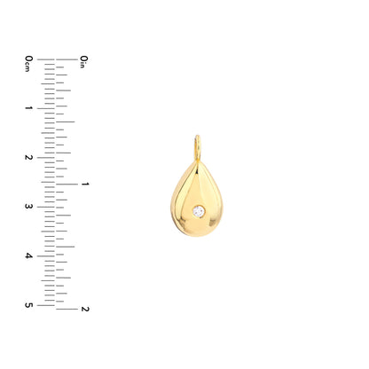 Oval Diamond Charm