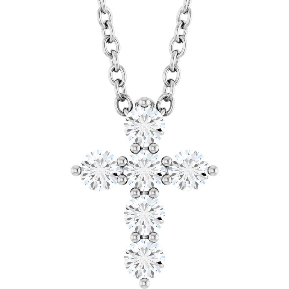 Campbell Diamond Cross Necklace