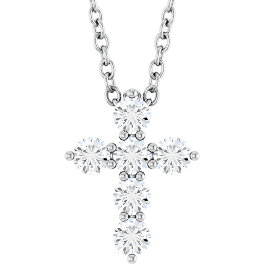 Campbell Diamond Cross Necklace