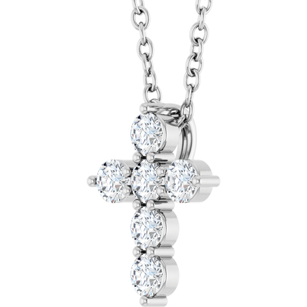 Campbell Diamond Cross Necklace