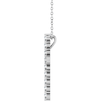 Rhodes Diamond Cross Necklace