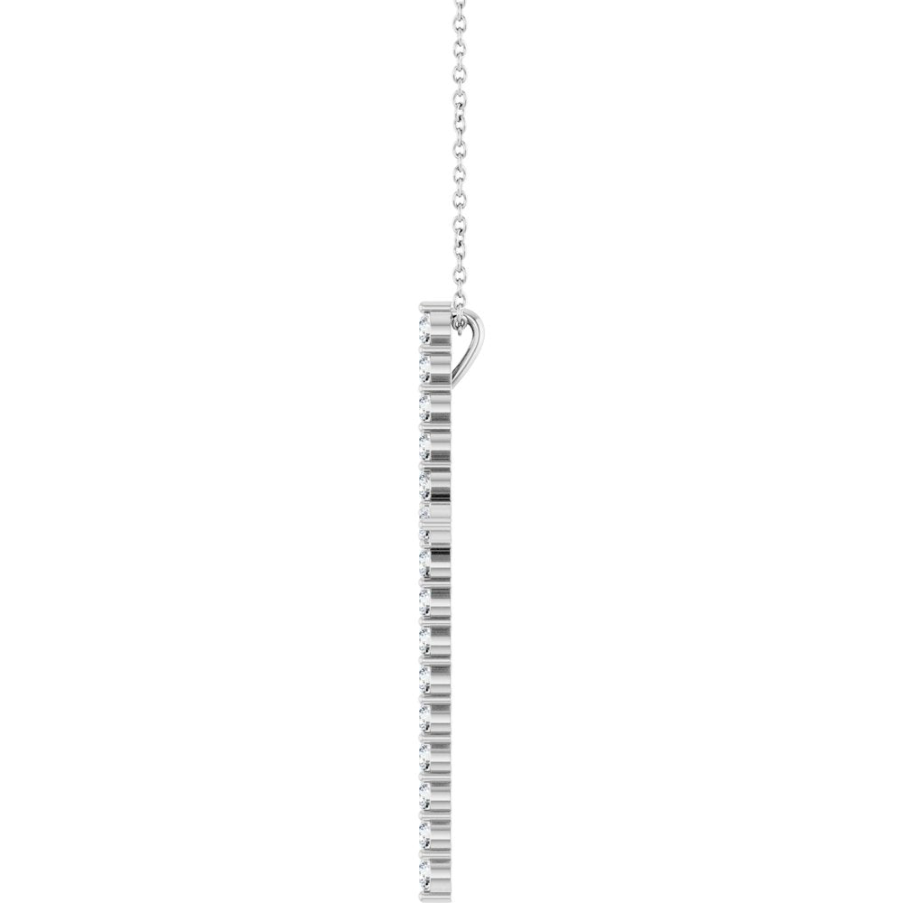 Rhodes Diamond Cross Necklace