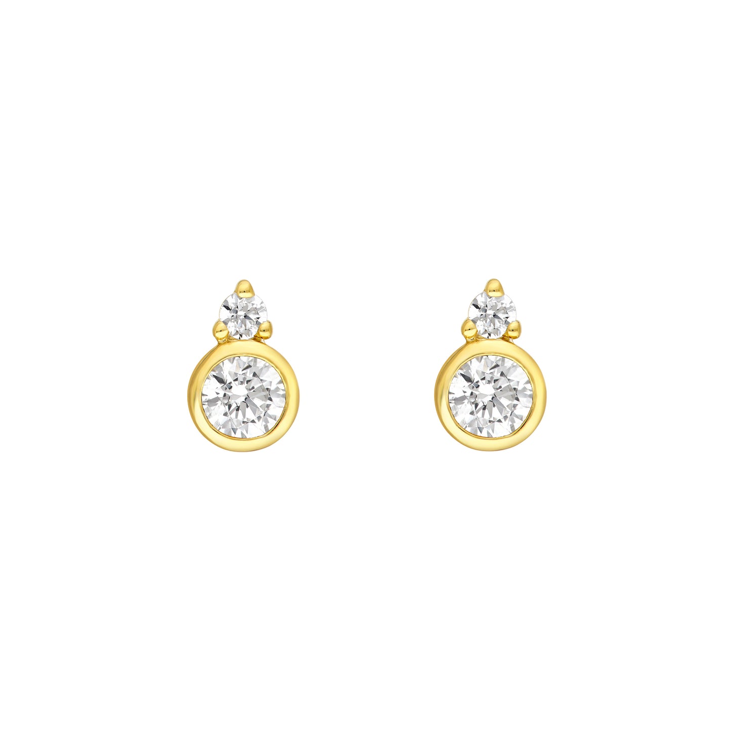 Taylor Bezel Diamond Studs
