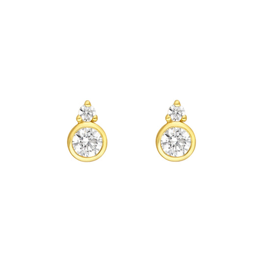 Taylor Bezel Diamond Studs