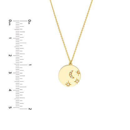 Wish I May Diamond Medallion Necklace
