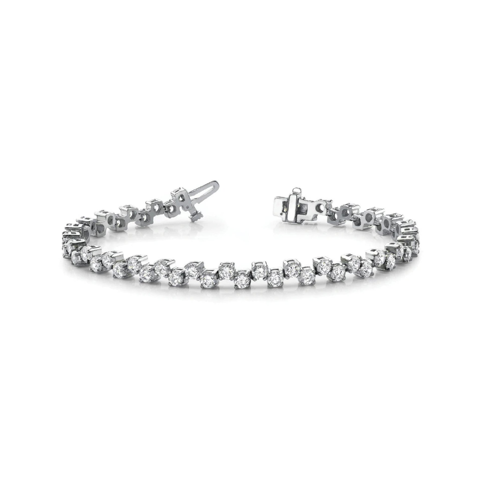 bouncing rounds tennis bracelet
