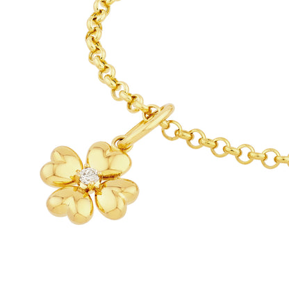 Diamond Clover Charm