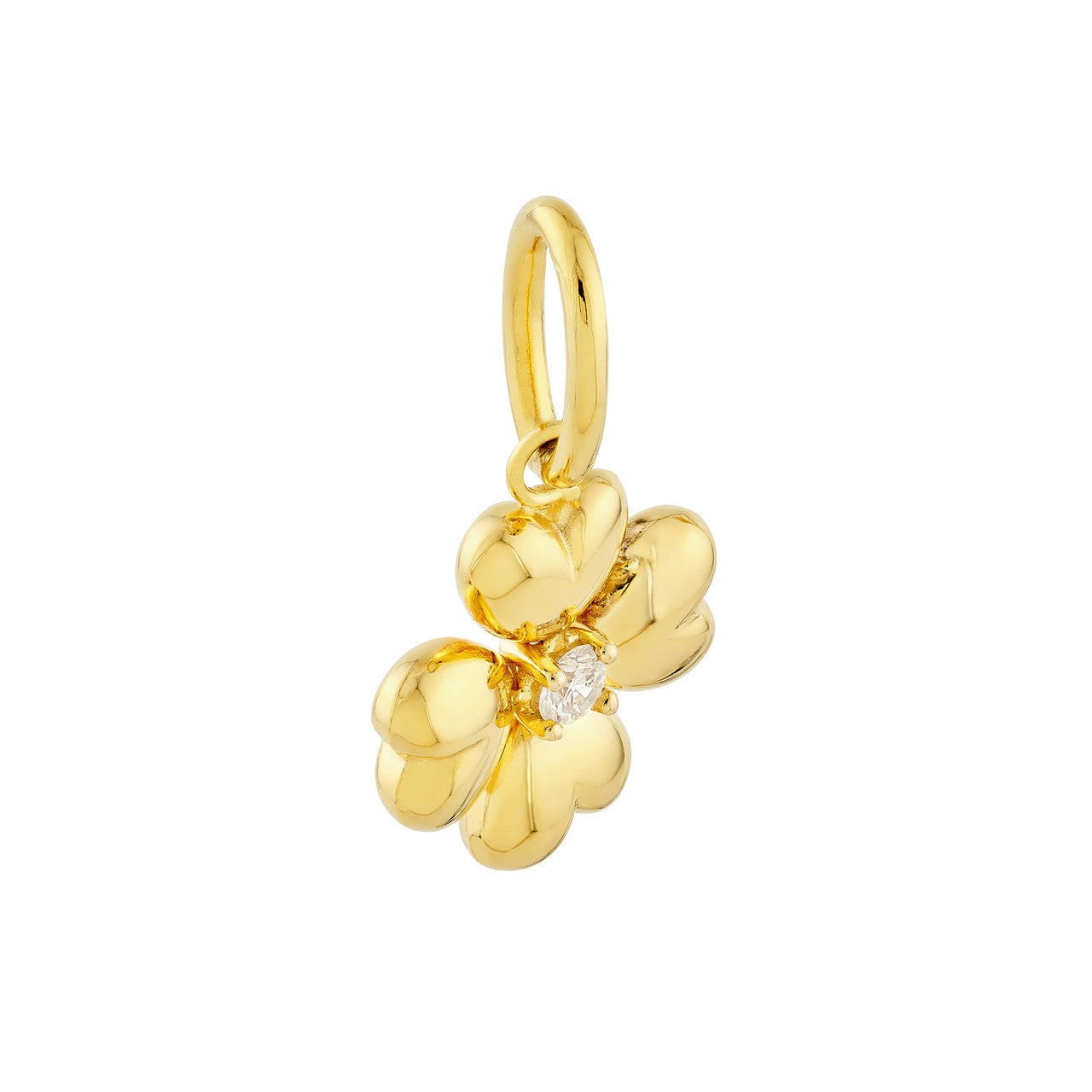 Diamond Clover Charm