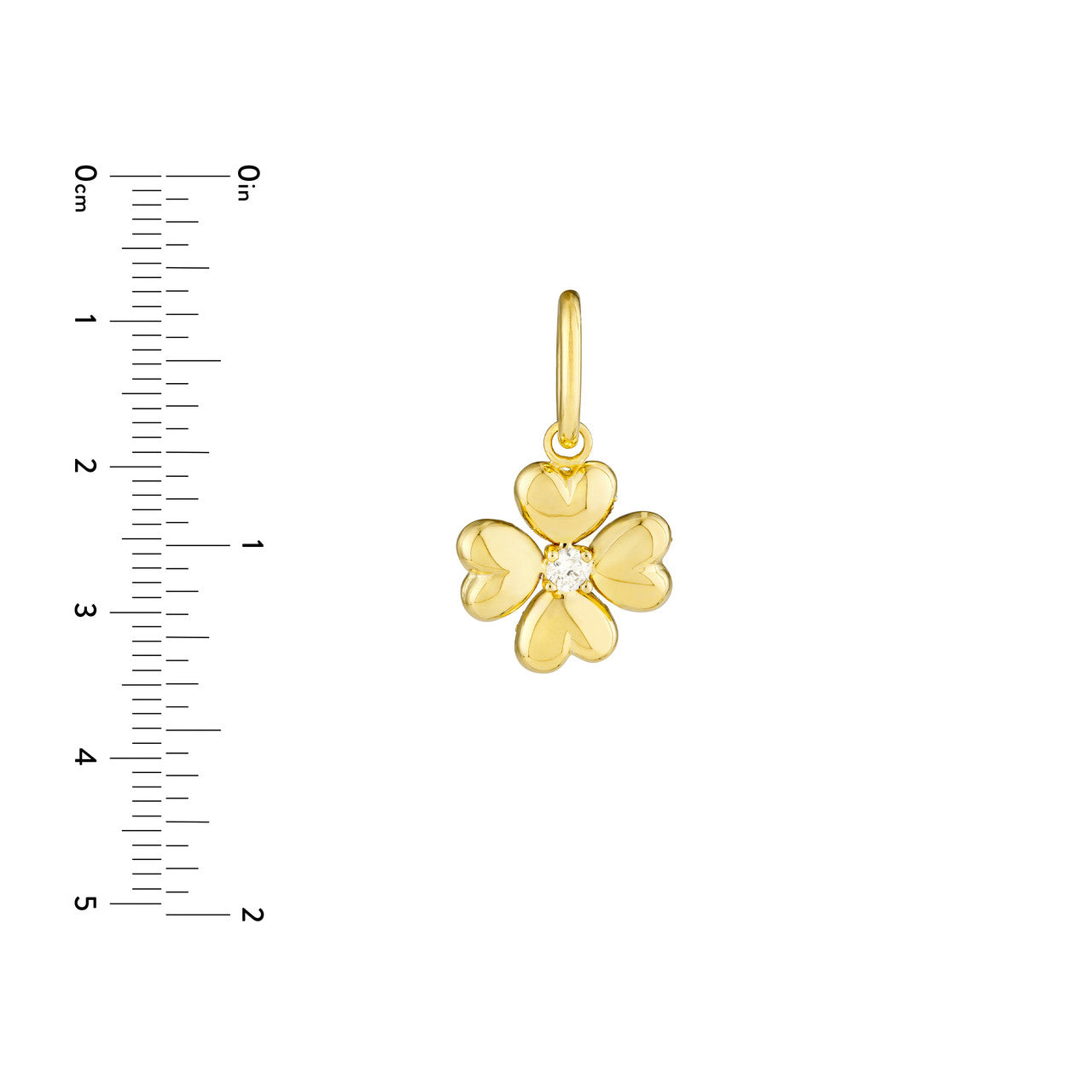 Diamond Clover Charm
