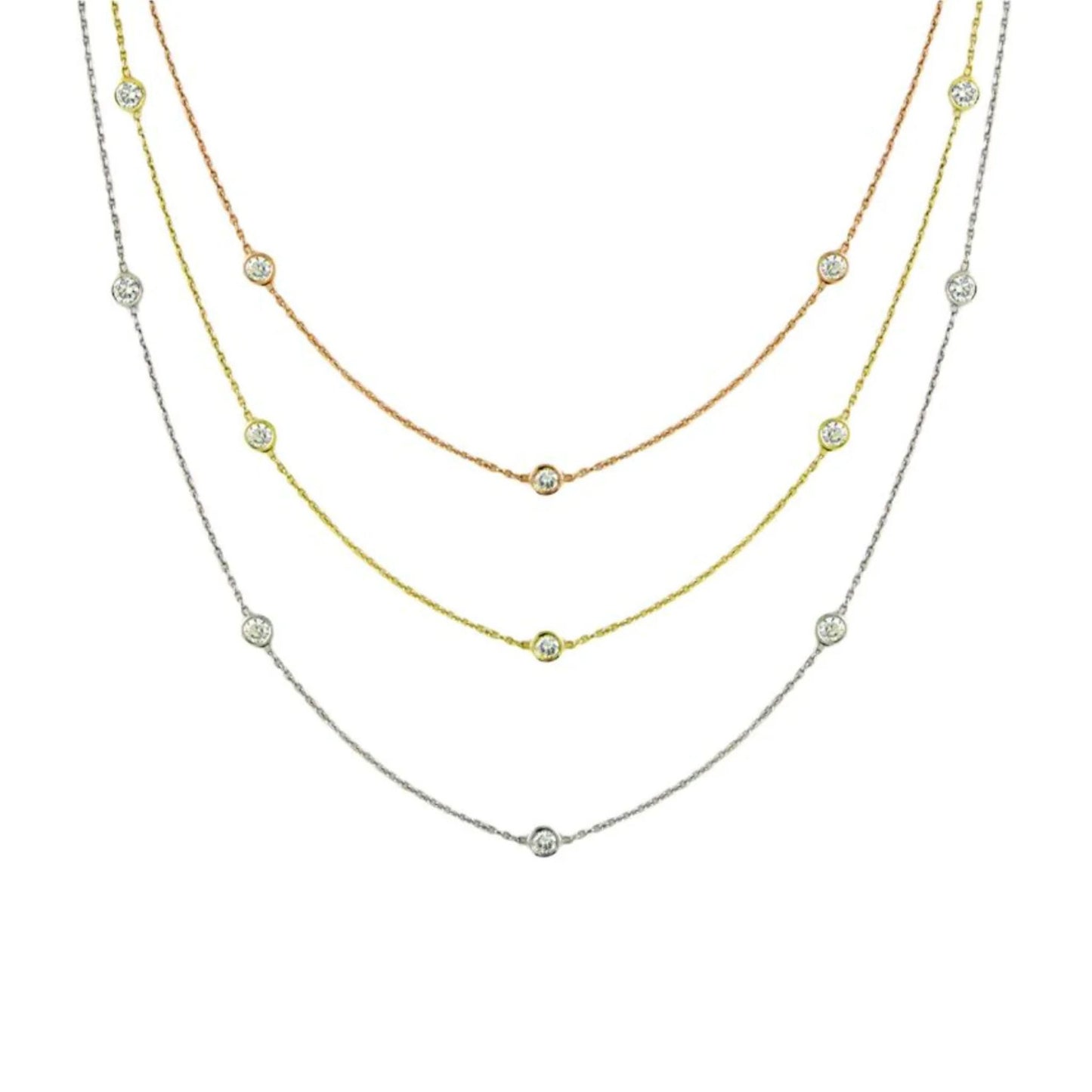 diamond station necklace