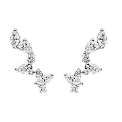 Marquise Climber Diamond Studs