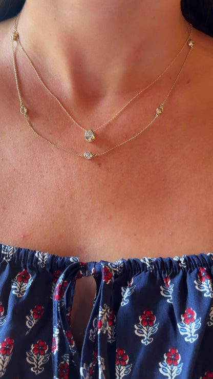 Lennon Lab Diamond Station Necklace
