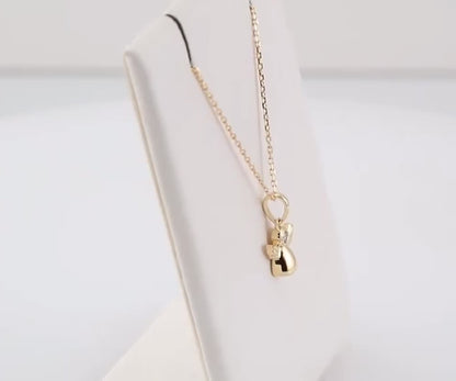 Youth Diamond Angel Pendant Necklace