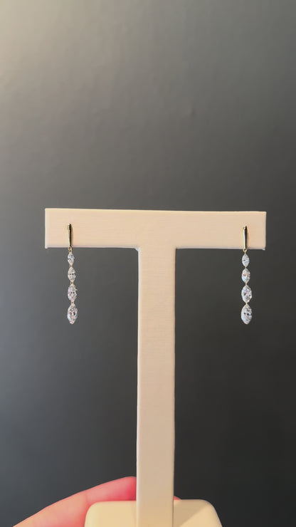 Mae Lab Diamond Marquise Earrings