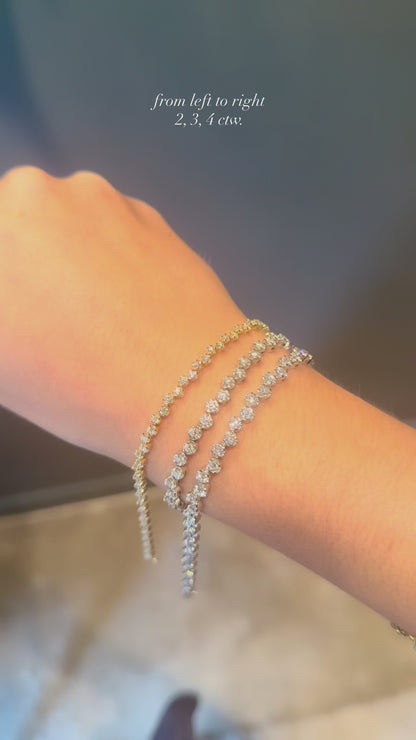 bouncing rounds tennis bracelet