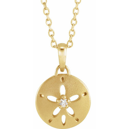 Sand Dollar Diamond Necklace