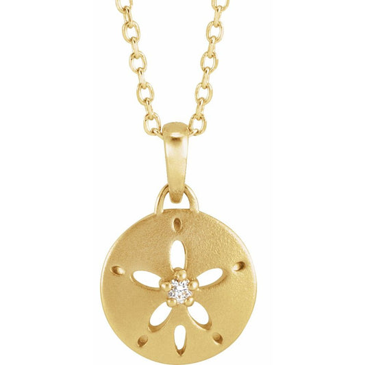 Sand Dollar Diamond Necklace