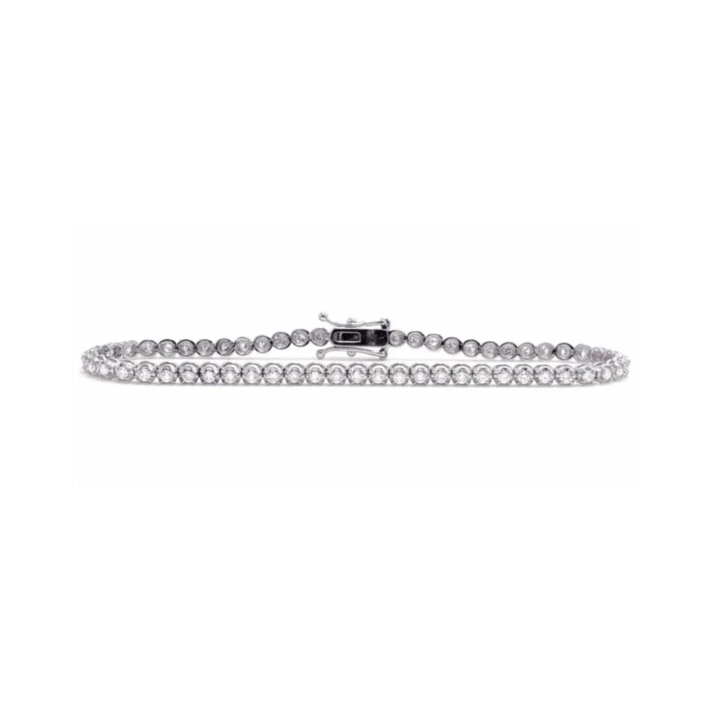 Scalloped Rounds Tennis Bracelet