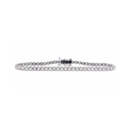 Scalloped Rounds Tennis Bracelet