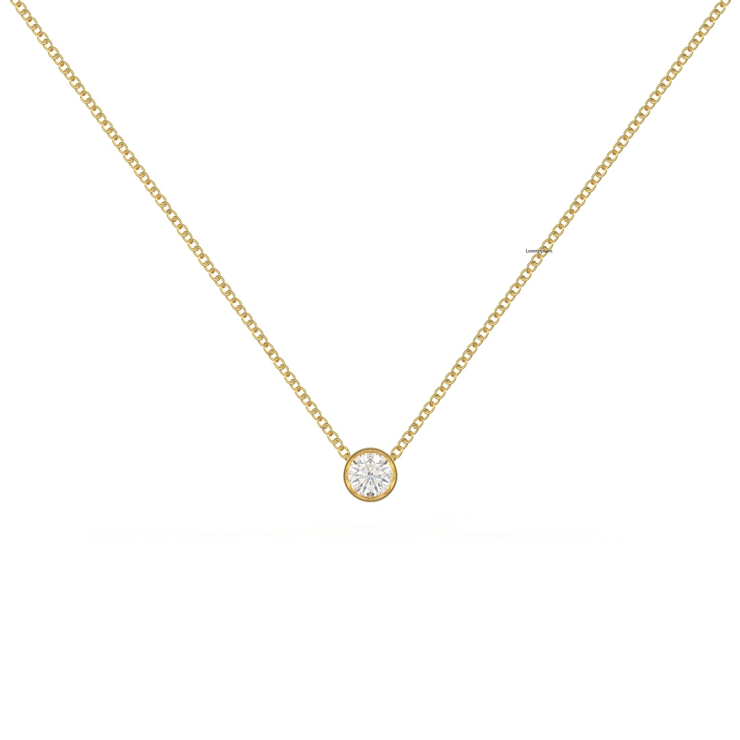 Diamond Solitaire Necklace