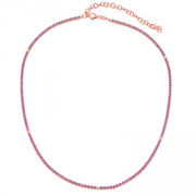 gemstone tennis necklace/choker