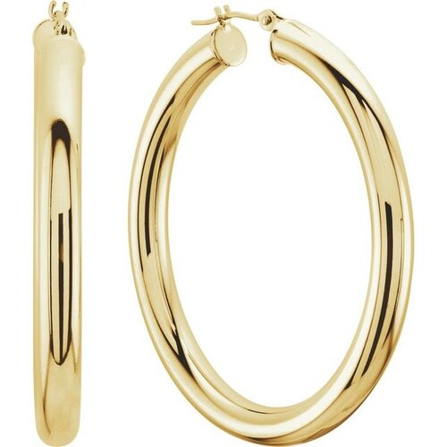 TUBE HOOP EARRINGS