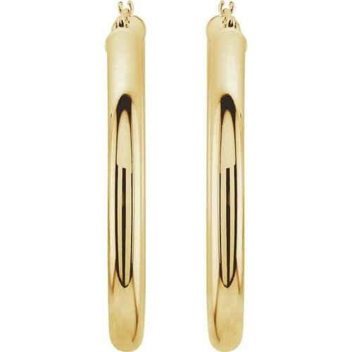 TUBE HOOP EARRINGS
