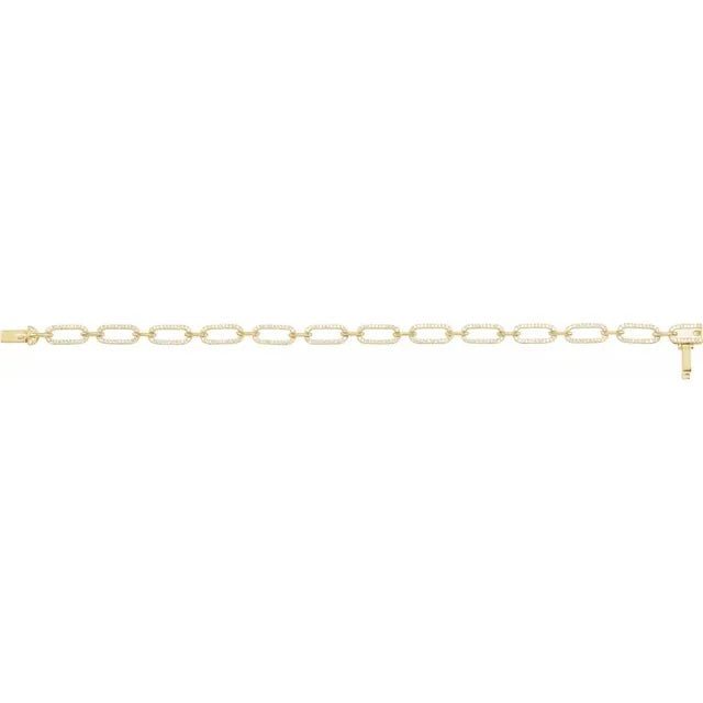 Locked Link Diamond Bracelet