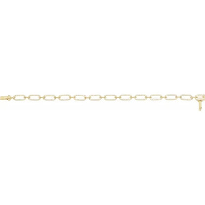 Locked Link Diamond Bracelet