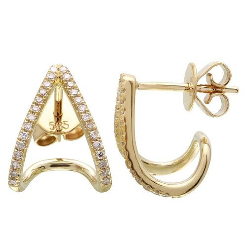 SPLIT DIAMOND HUGGIES