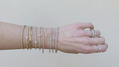 Solitaire Diamond Tennis Bracelet
