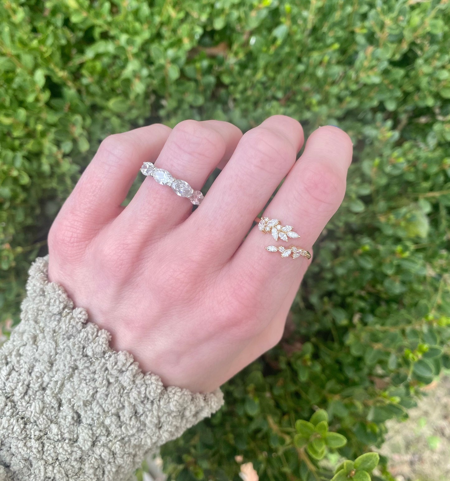 Diamond Ivy Ring