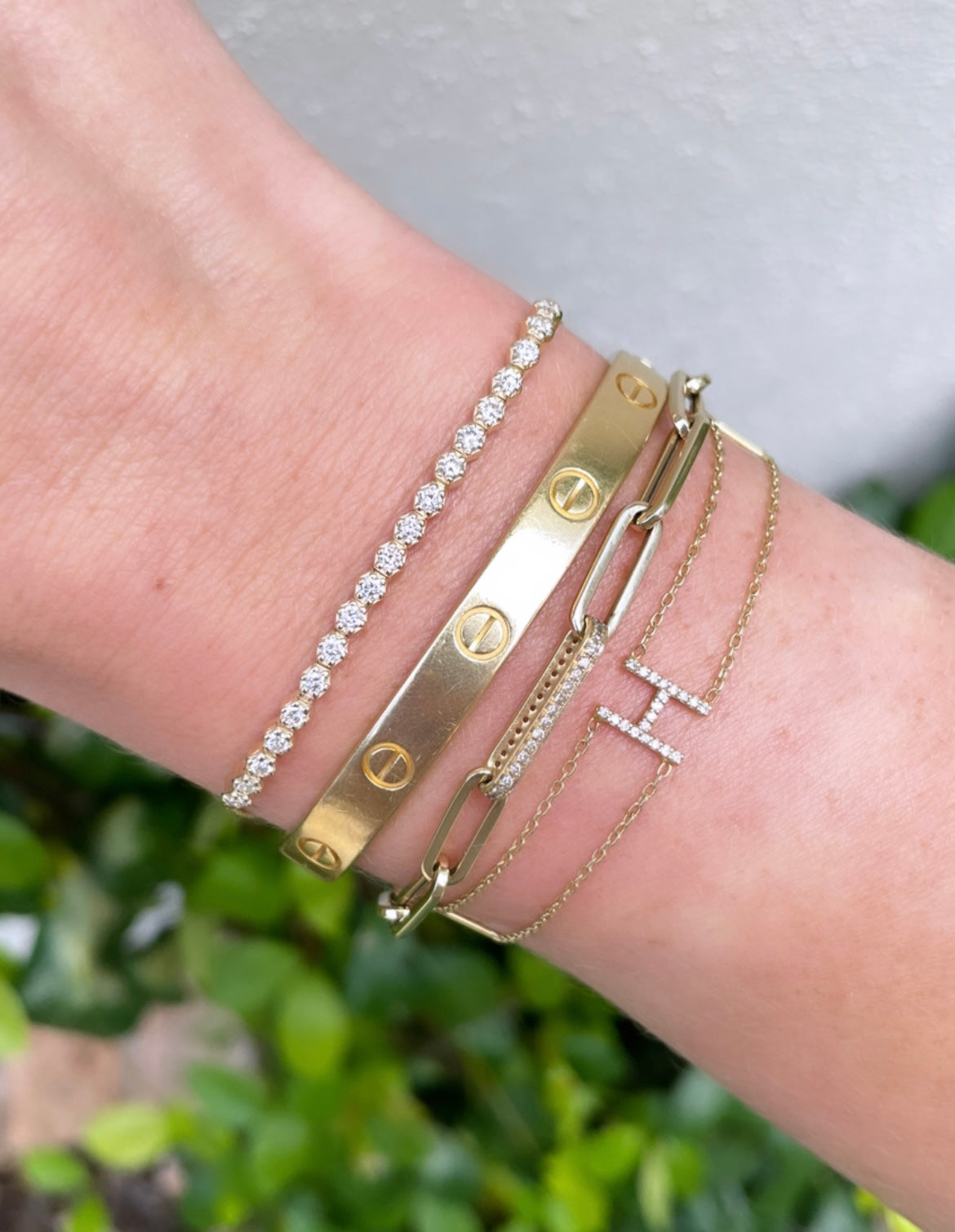 Diamond Bolo Tennis Bracelet
