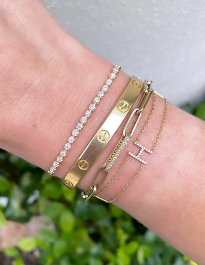 Diamond Bolo Tennis Bracelet