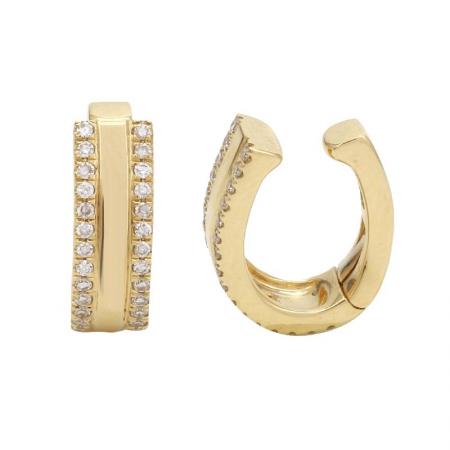 diamond lined ear cuff