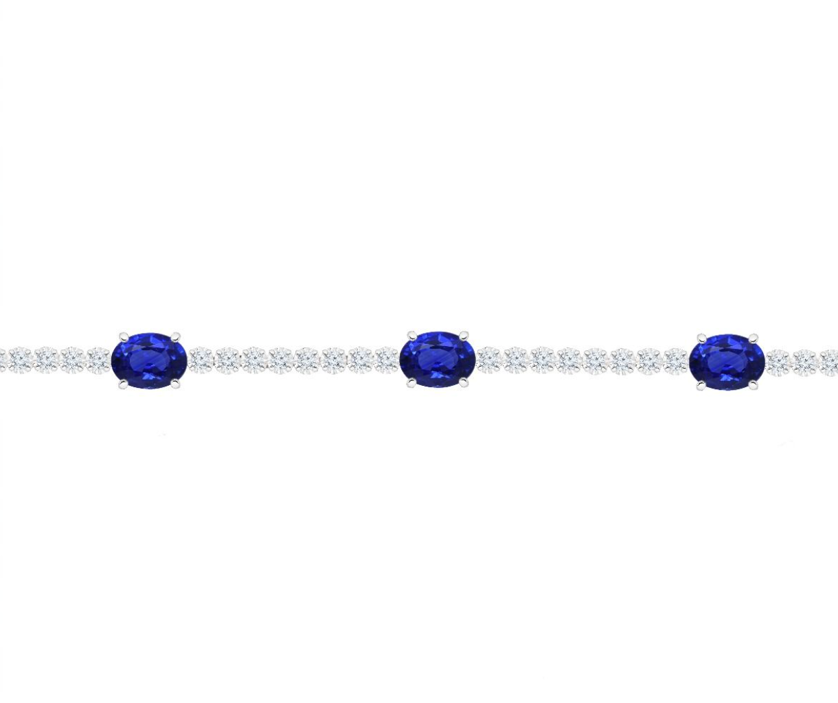 diamond & gemstone tennis bracelet