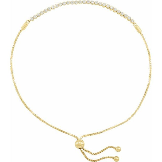 Diamond Bolo Tennis Bracelet