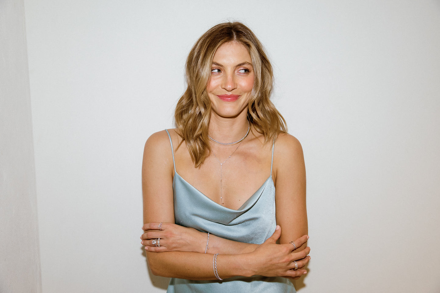 diamond station lariat necklace