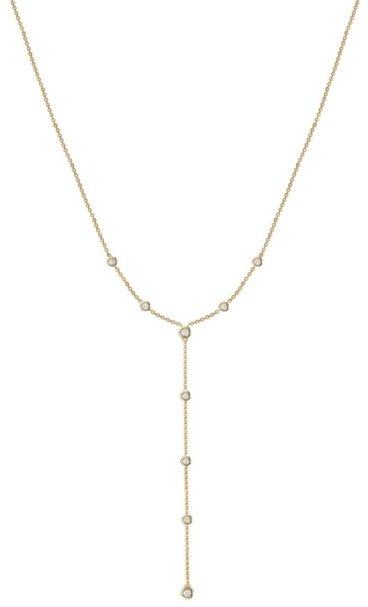 diamond station lariat necklace