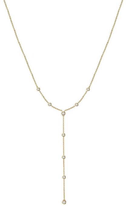 diamond station lariat necklace