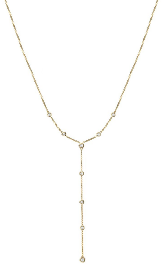 diamond station lariat necklace