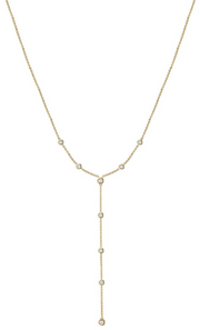 diamond station lariat necklace