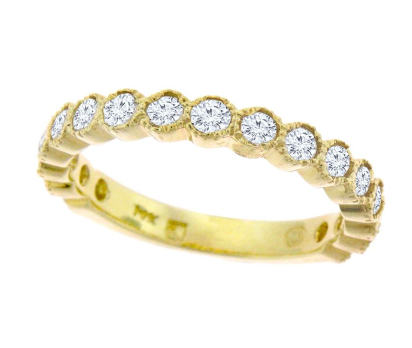 Scalloped Diamond Band