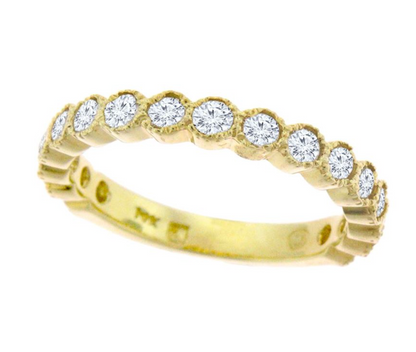 Scalloped Diamond Band
