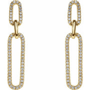 Double Links Diamond Earrings