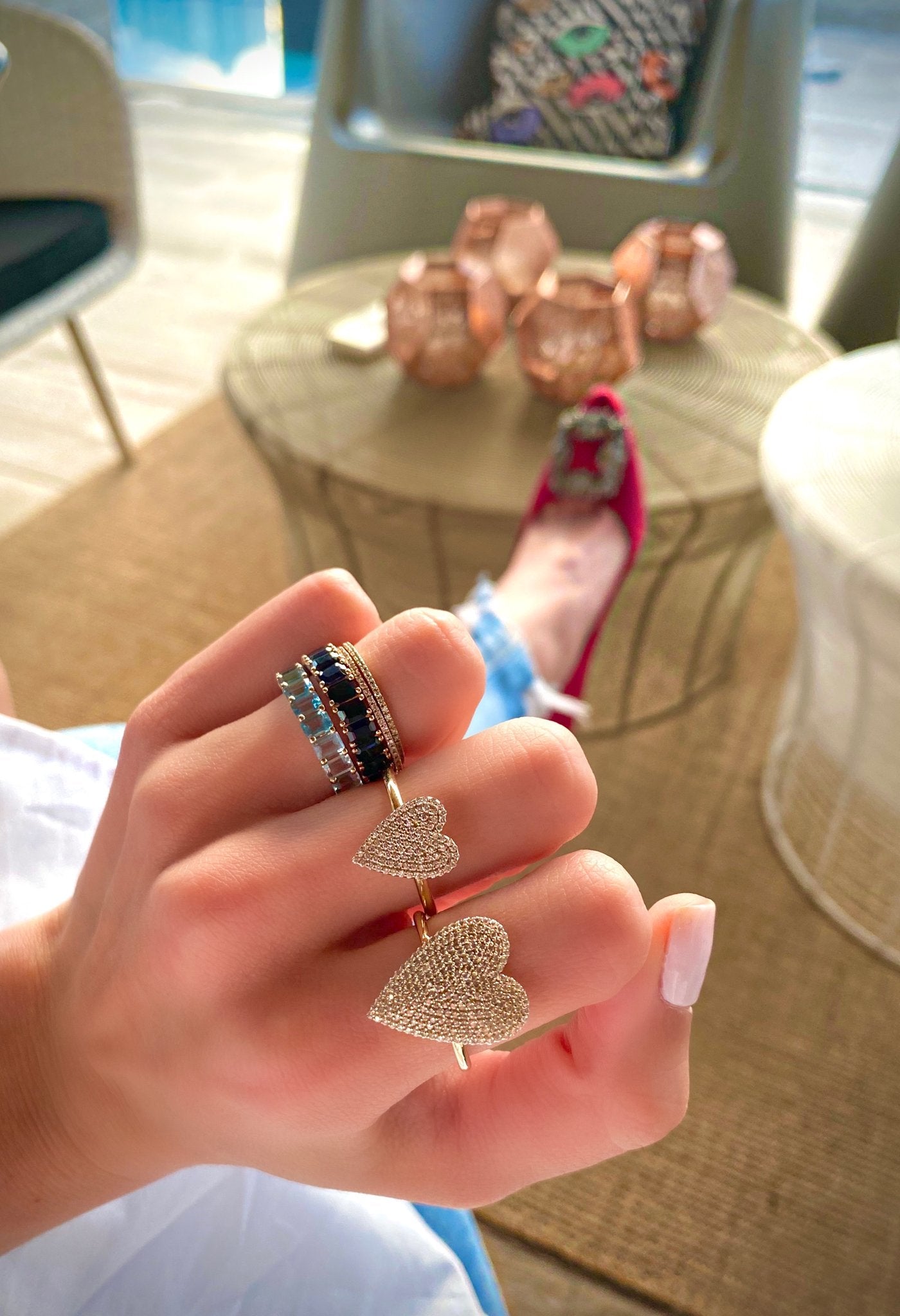 extra love heart ring