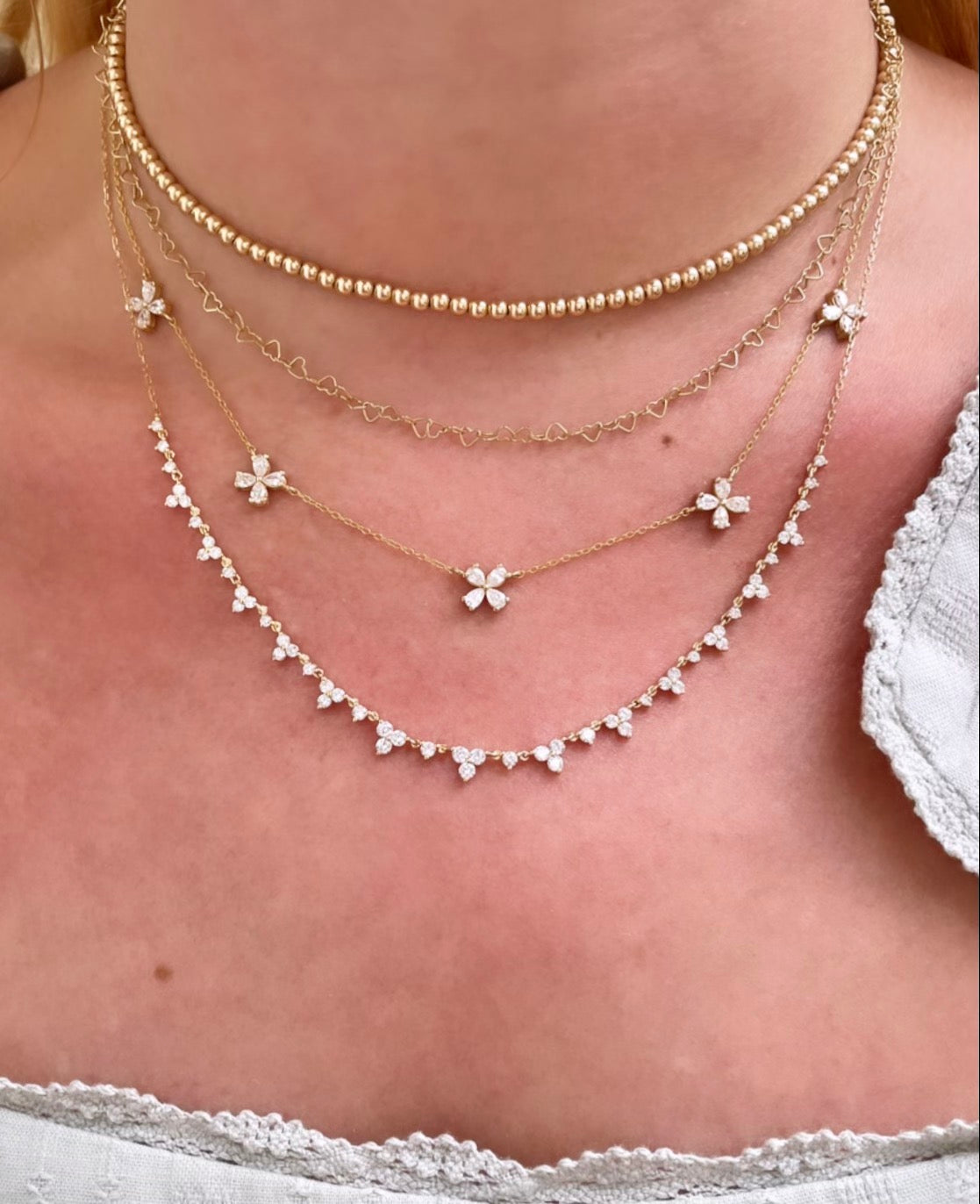 Infinite Hearts Chain Necklace
