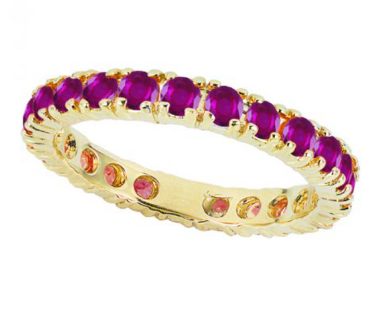 gemstone eternity band
