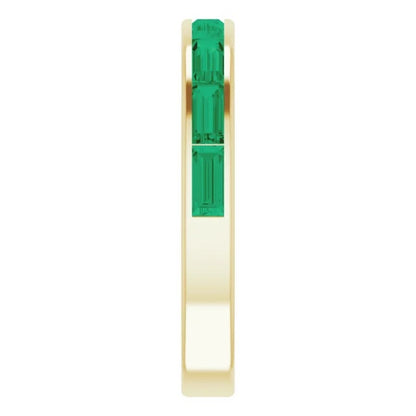Channel Set Gemstone Band