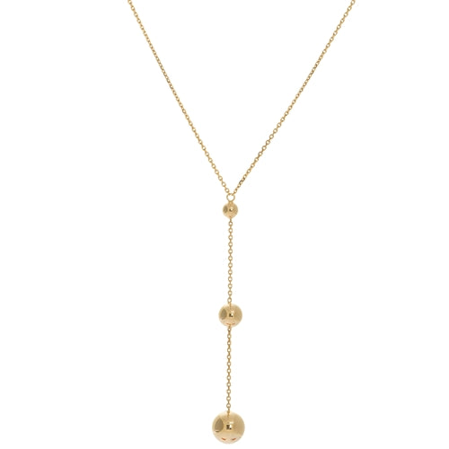 Gold Spheres Drop necklace